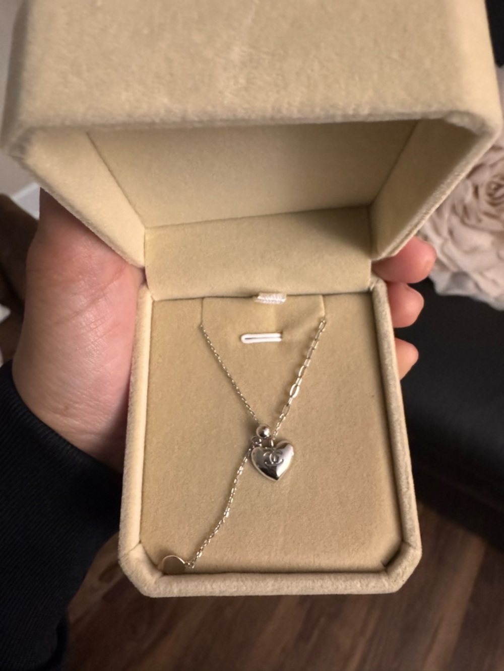 Sterling Silver Heart Locket Necklace - Silver